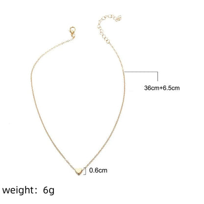 Fashion Heart Alloy Plating Women'S Necklace