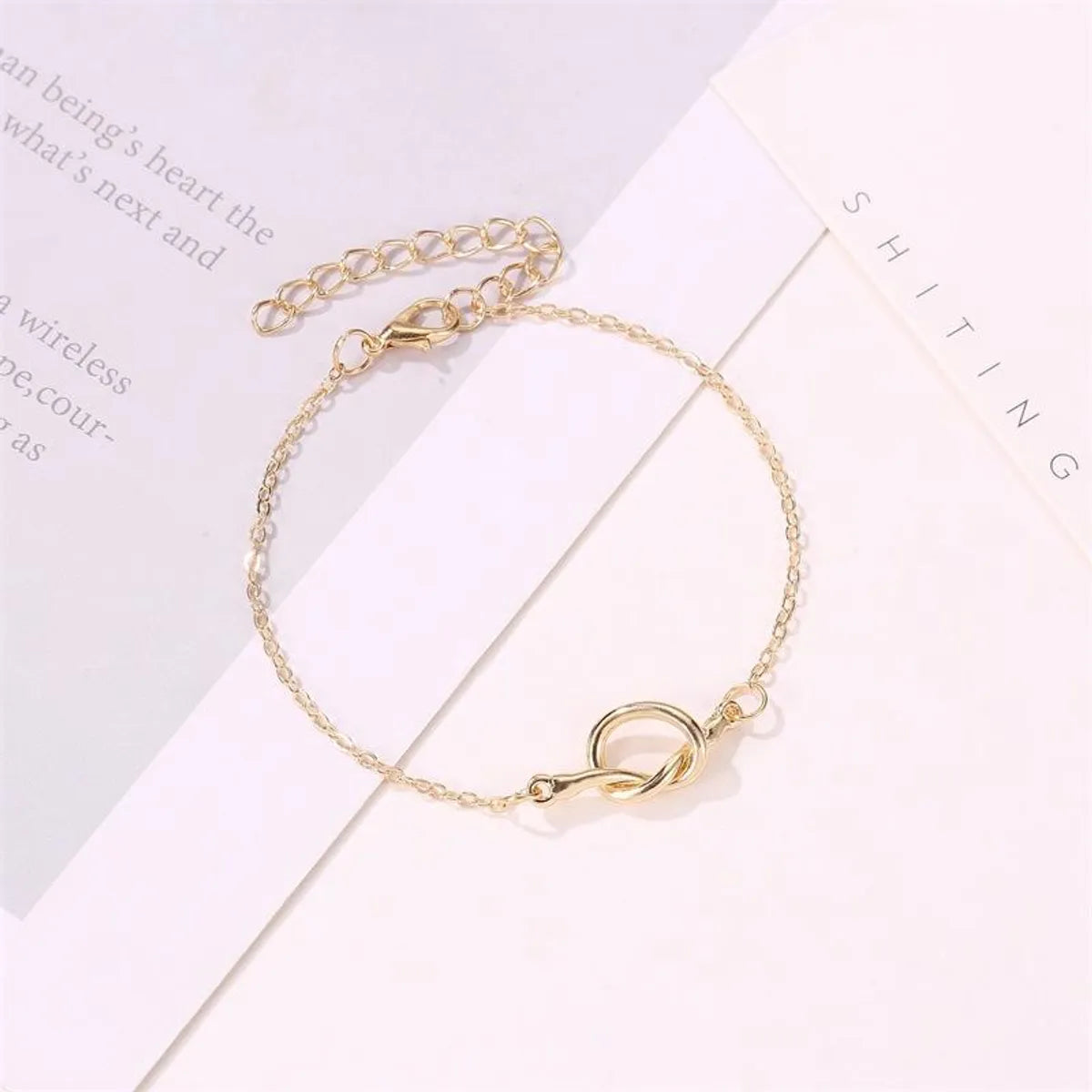 Simple Style Geometric Alloy No Inlaid Women's Bracelets Anklet