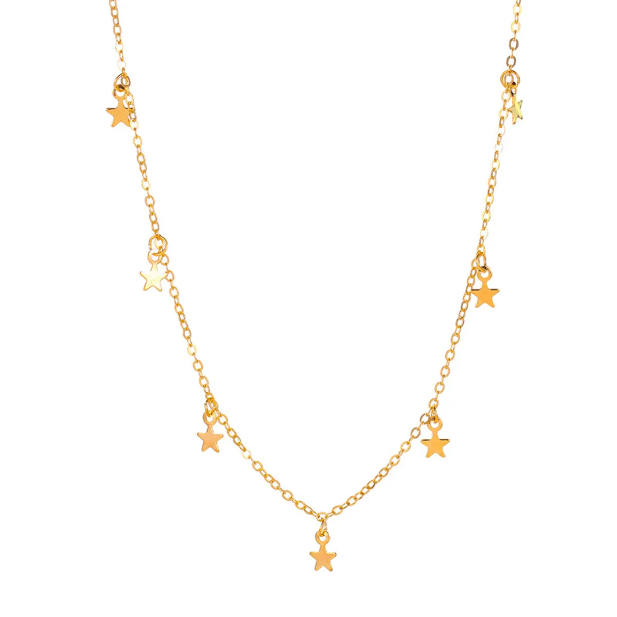 Simple Metal Star Pendant Necklace