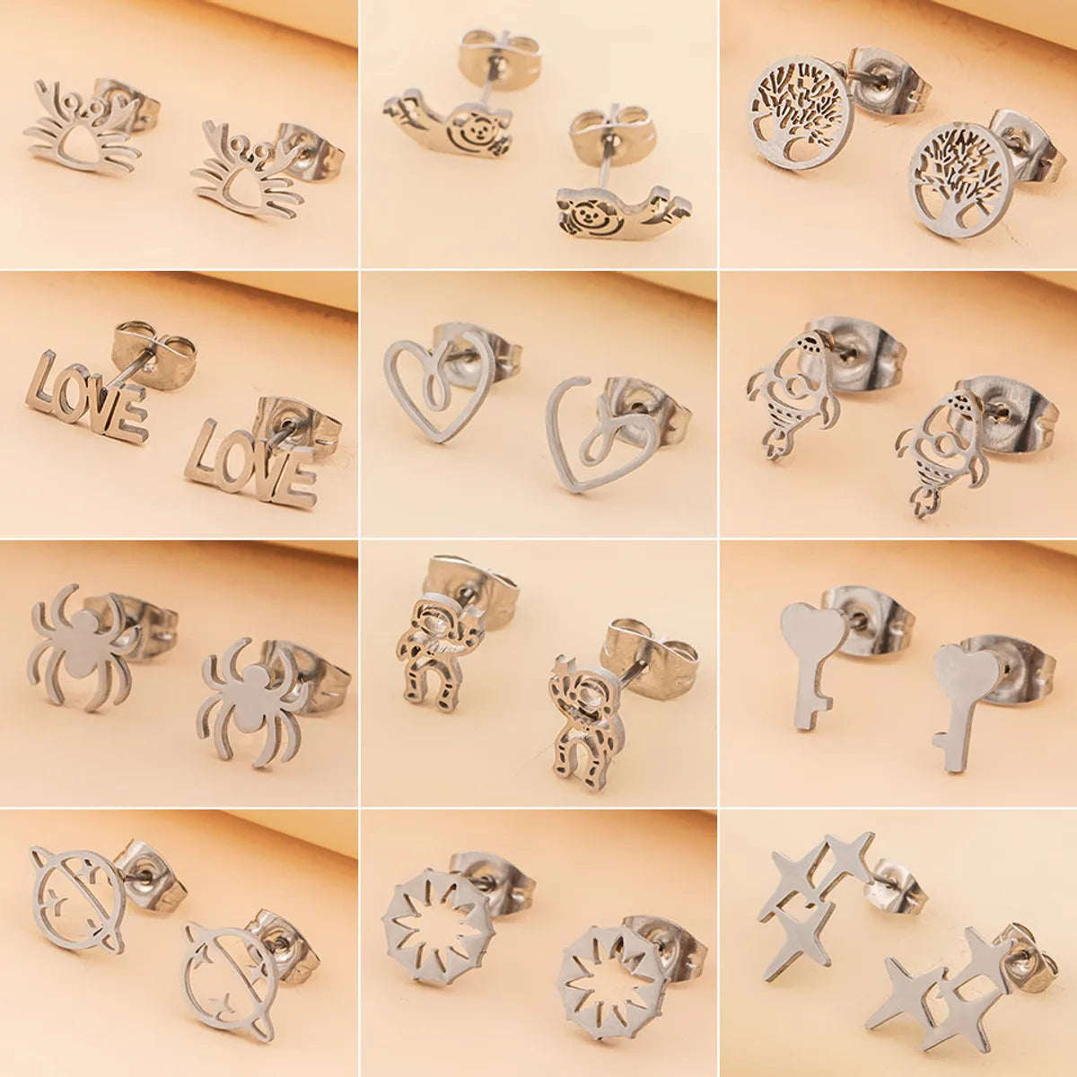 Plating Stainless Steel Ear Studs