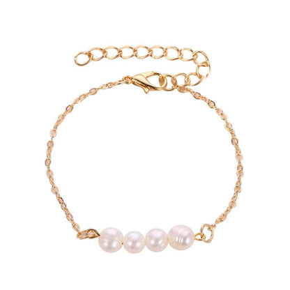 Simple Beads Alloy Bracelet Nhdp145297