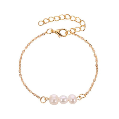 Simple Beads Alloy Bracelet Nhdp145297