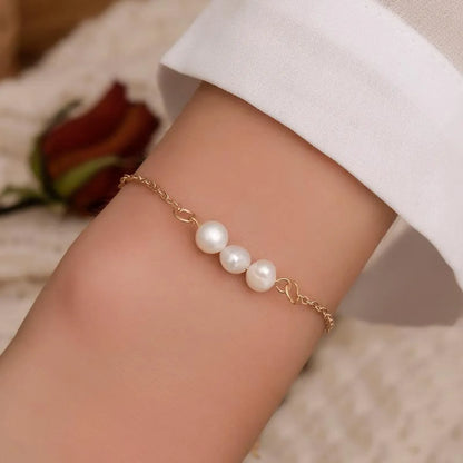 Simple Beads Alloy Bracelet Nhdp145297