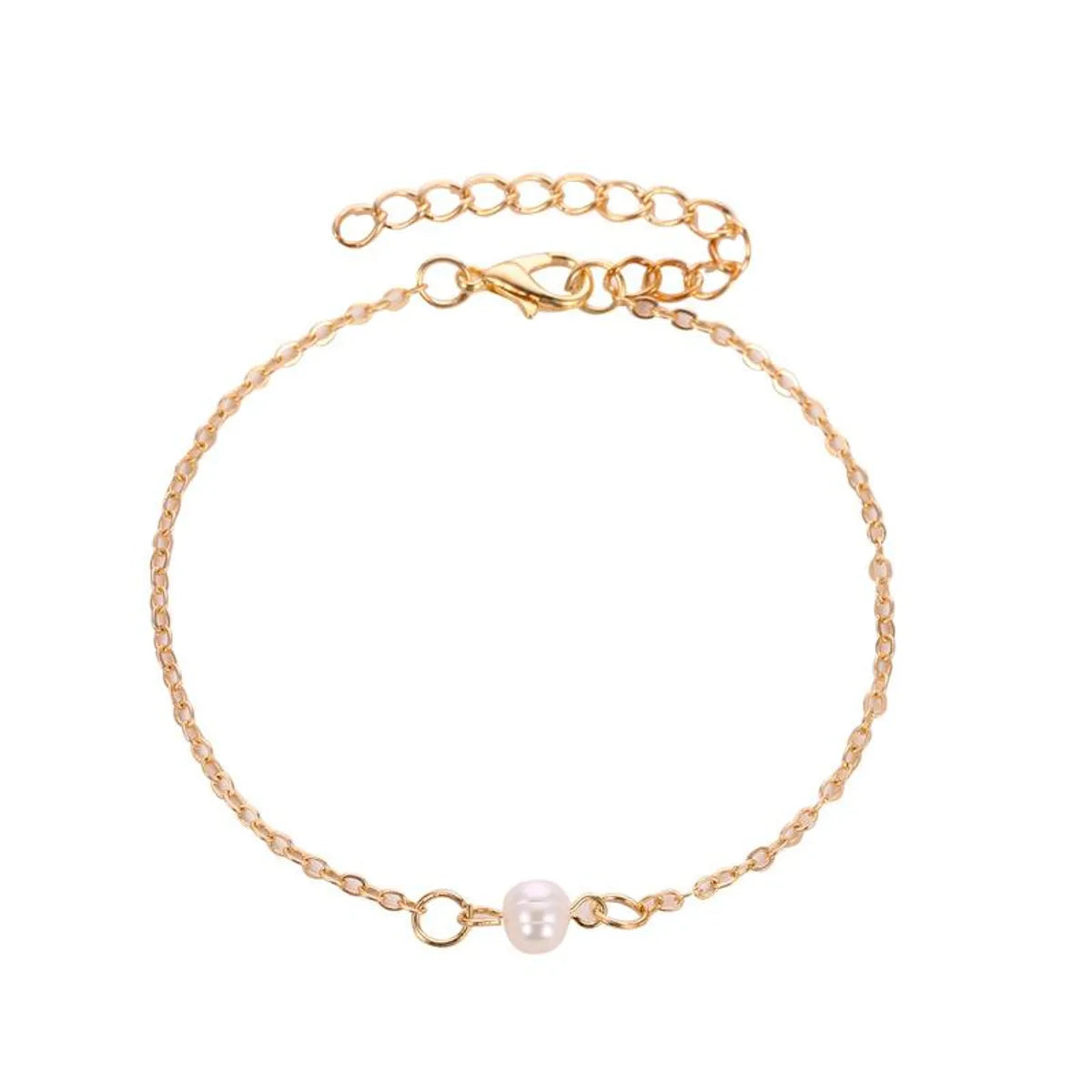 Simple Beads Alloy Bracelet Nhdp145297