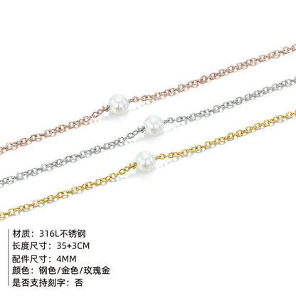 Fashion U Shape Stainless Steel Plating Necklace