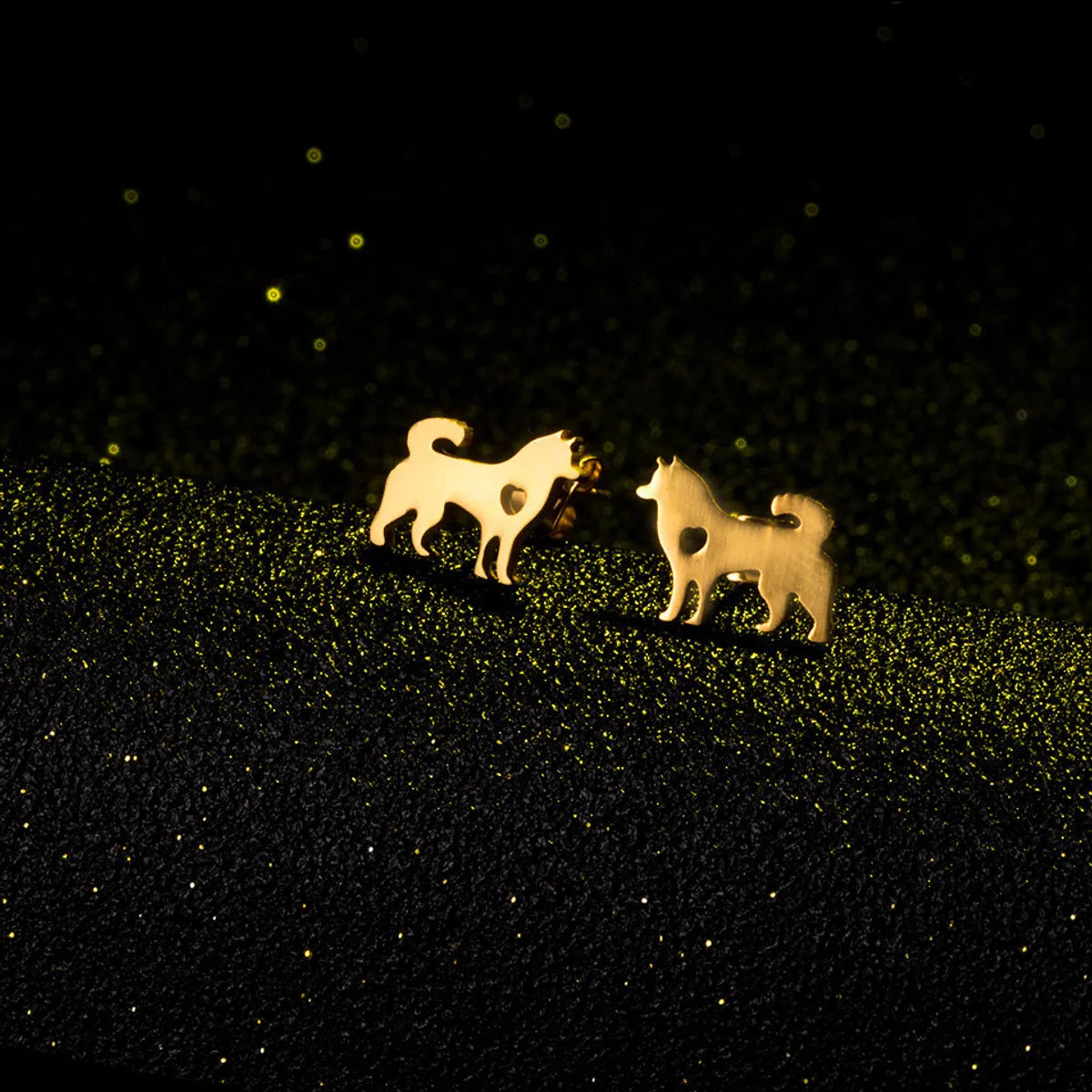 Simple Puppy Alloy Earrings Wholesale