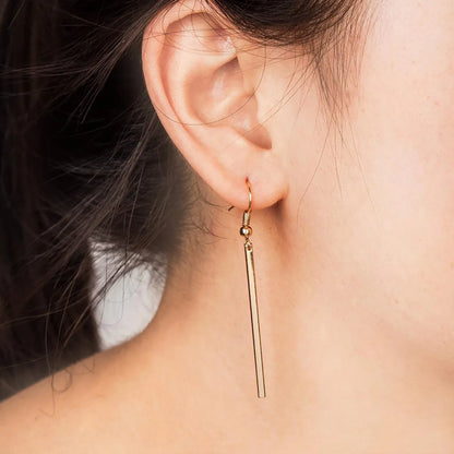 Simple Rectangular Cube Earrings Nhdp156807