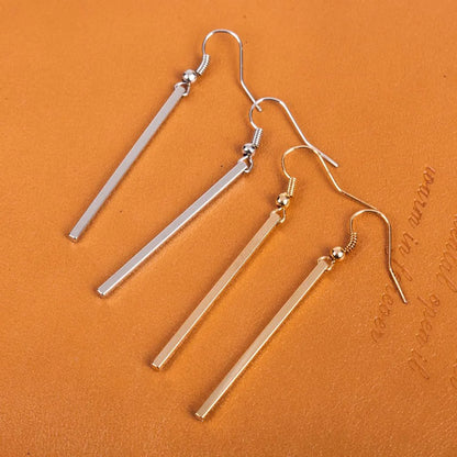 Simple Rectangular Cube Earrings Nhdp156807