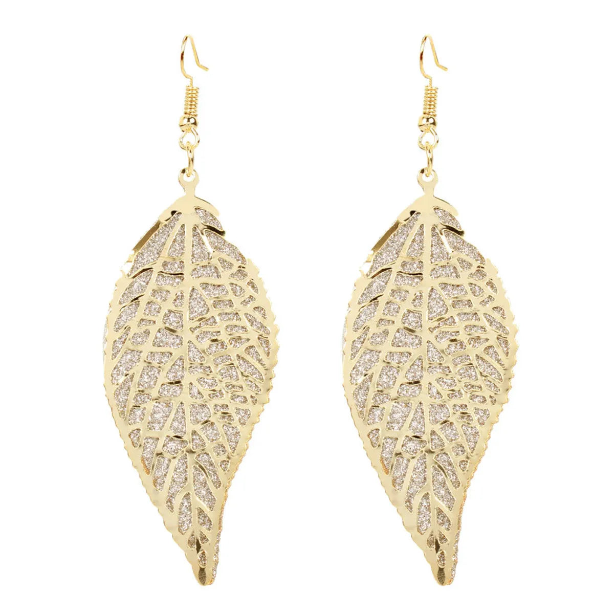 Simple Retro Alloy Leaf Froste Fashion Earrings Wholesale Nihaojewely