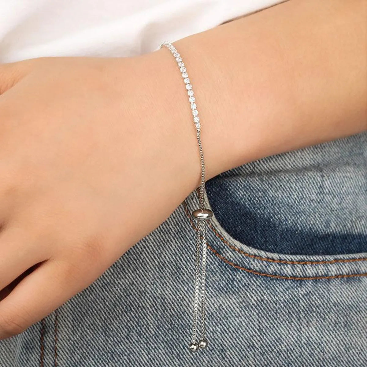 Simple Rhinestone Claw Chain Adjustable Bracelet Female Fashion Hot Bracelet