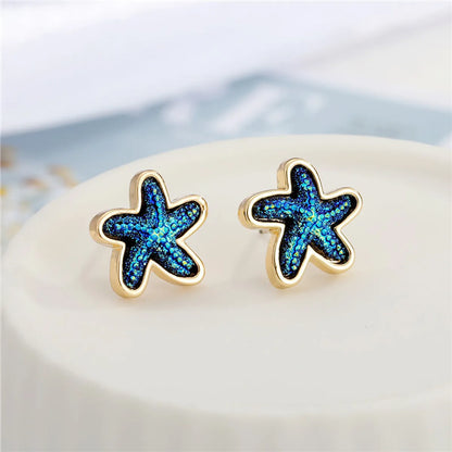 Simple  Small Starfish Earrings