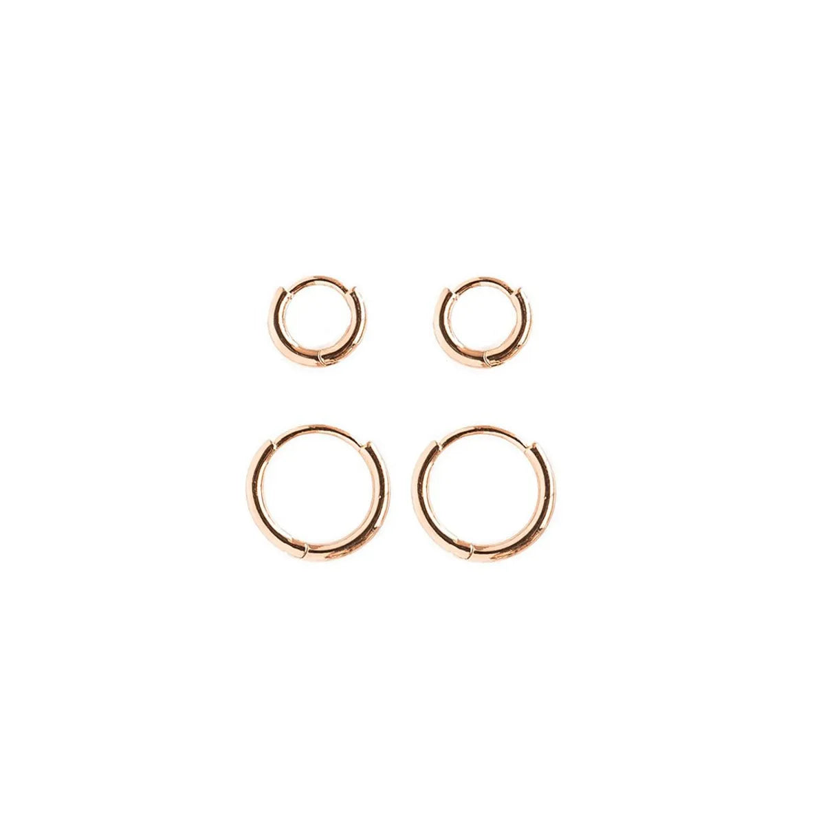 Simple Smooth Circle Gold Plated Copper Ear Buckle Wholesale Gooddiy