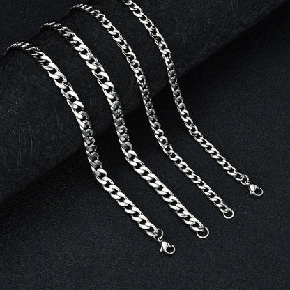 Simple Style Geometric Stainless Steel Polishing Necklace