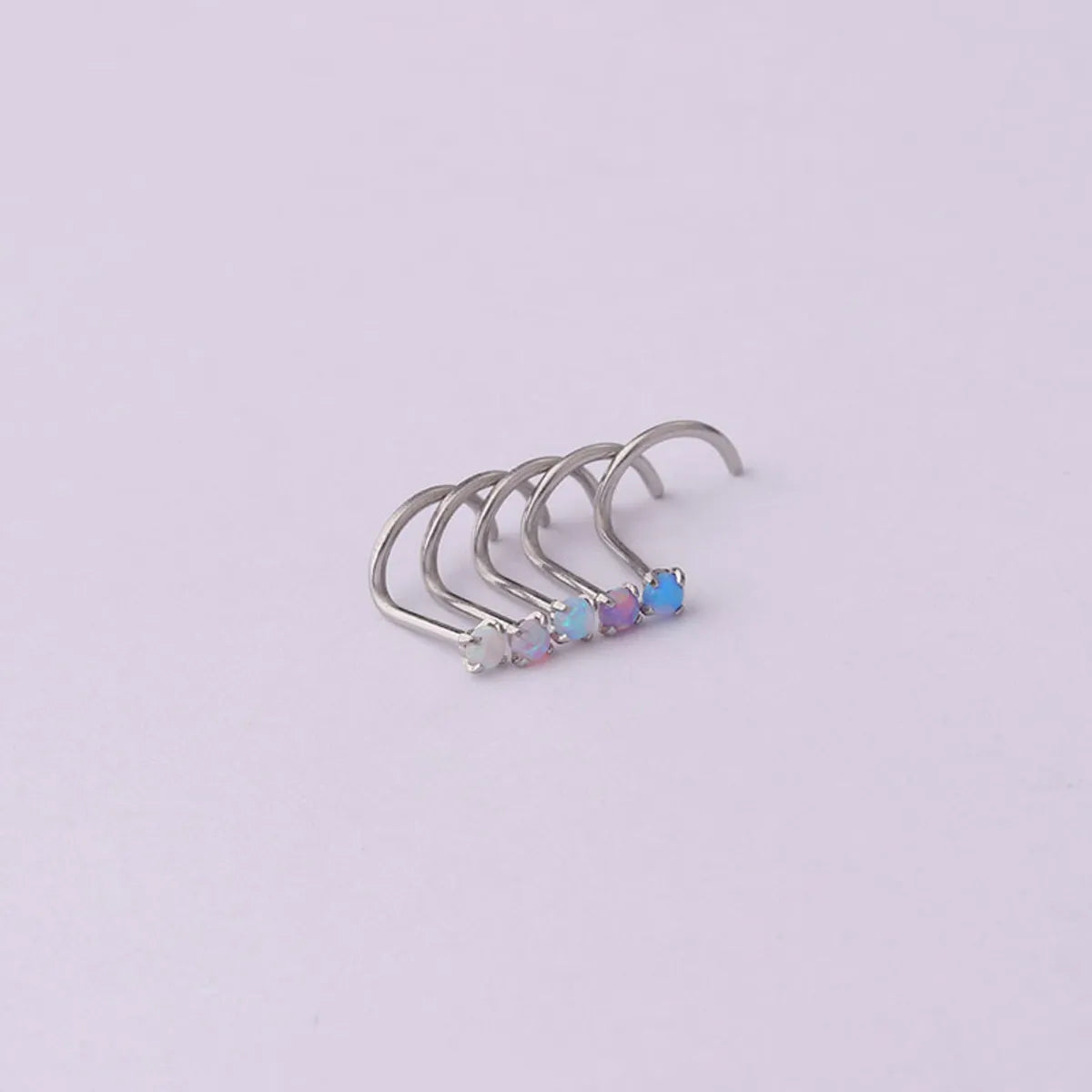 Fashion Geometric Stainless Steel Nose Studs