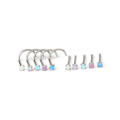 Fashion Geometric Stainless Steel Nose Studs