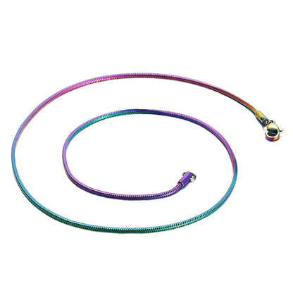 Simple Stainless Steel Round Snake Necklace Wholesale Gooddiy