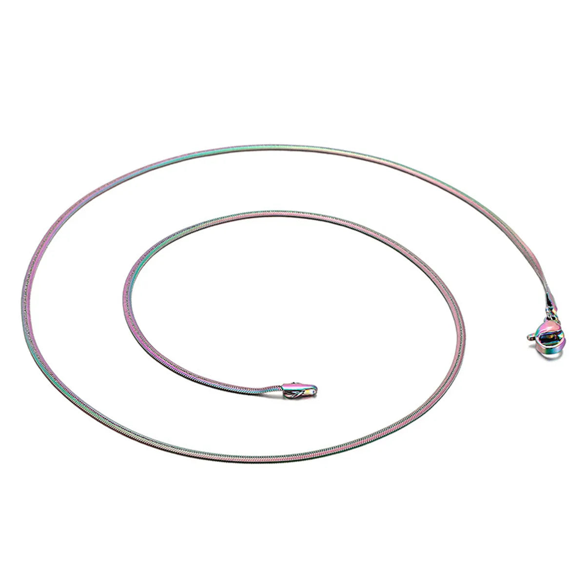 Simple Stainless Steel Round Snake Necklace Wholesale Gooddiy