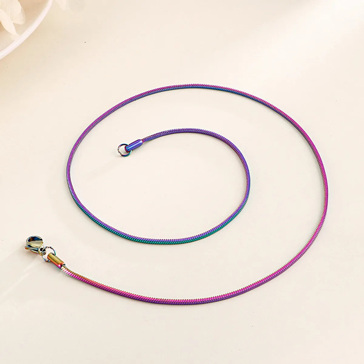 Simple Stainless Steel Round Snake Necklace Wholesale Gooddiy