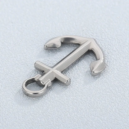 Simple Style Anchor Stainless Steel Jewelry Accessories