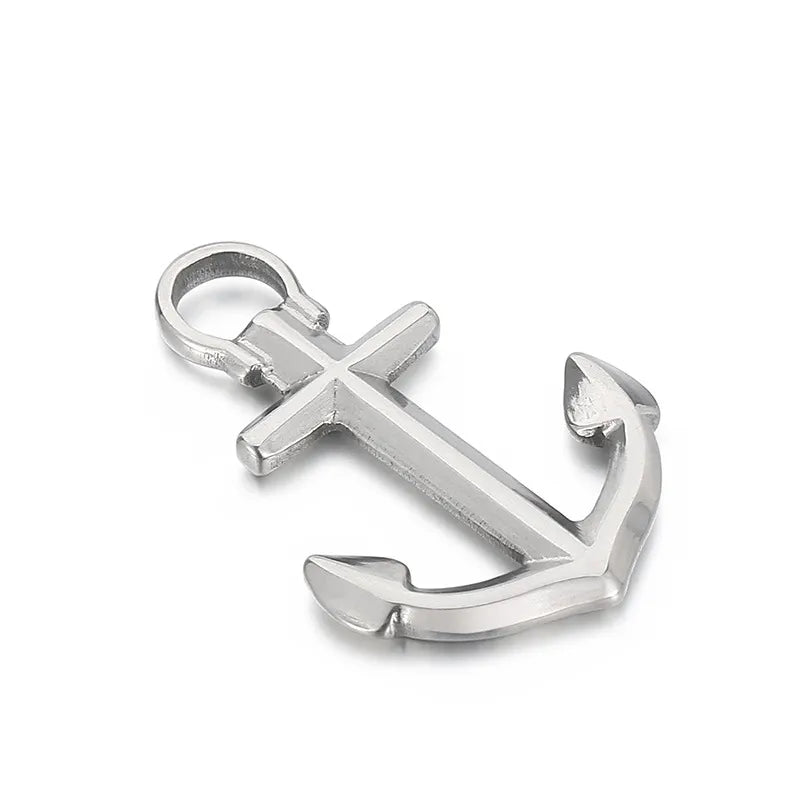 Simple Style Anchor Stainless Steel Jewelry Accessories