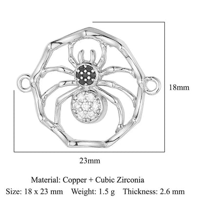 1 Piece Copper Zircon 18K Gold Plated Angel Moon Crown