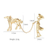 Simple Style Animal Alloy Inlay Rhinestones Pearl Unisex Brooches