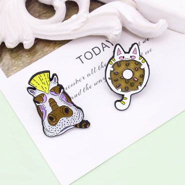 Simple Style Animal Alloy Stoving Varnish Unisex Brooches