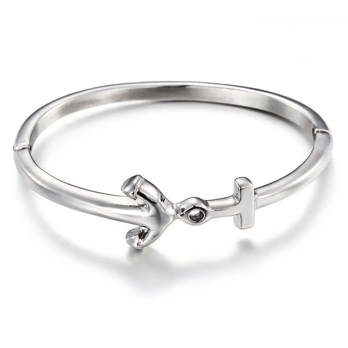 Simple Style Arrow Titanium Steel Bangle