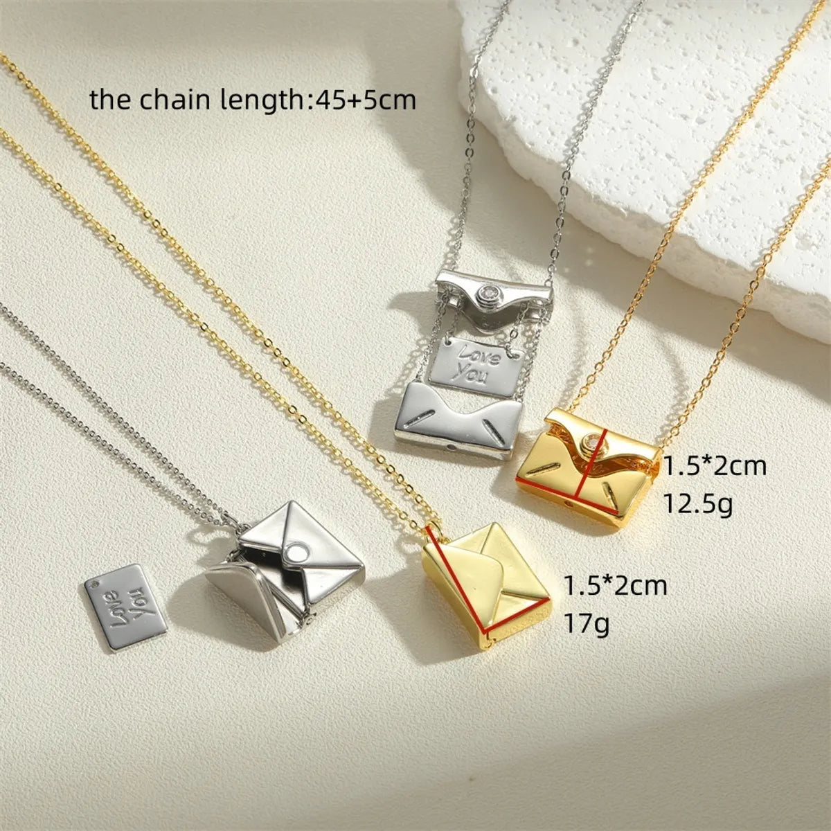 Simple Style Bag Copper Plating Inlay Zircon 14k Gold Plated Pendant Necklace