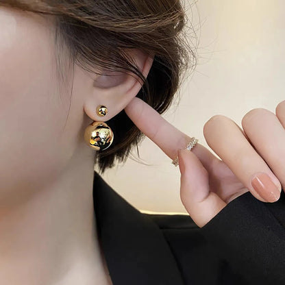 Simple Style Ball Alloy Plating Women's Ear Studs