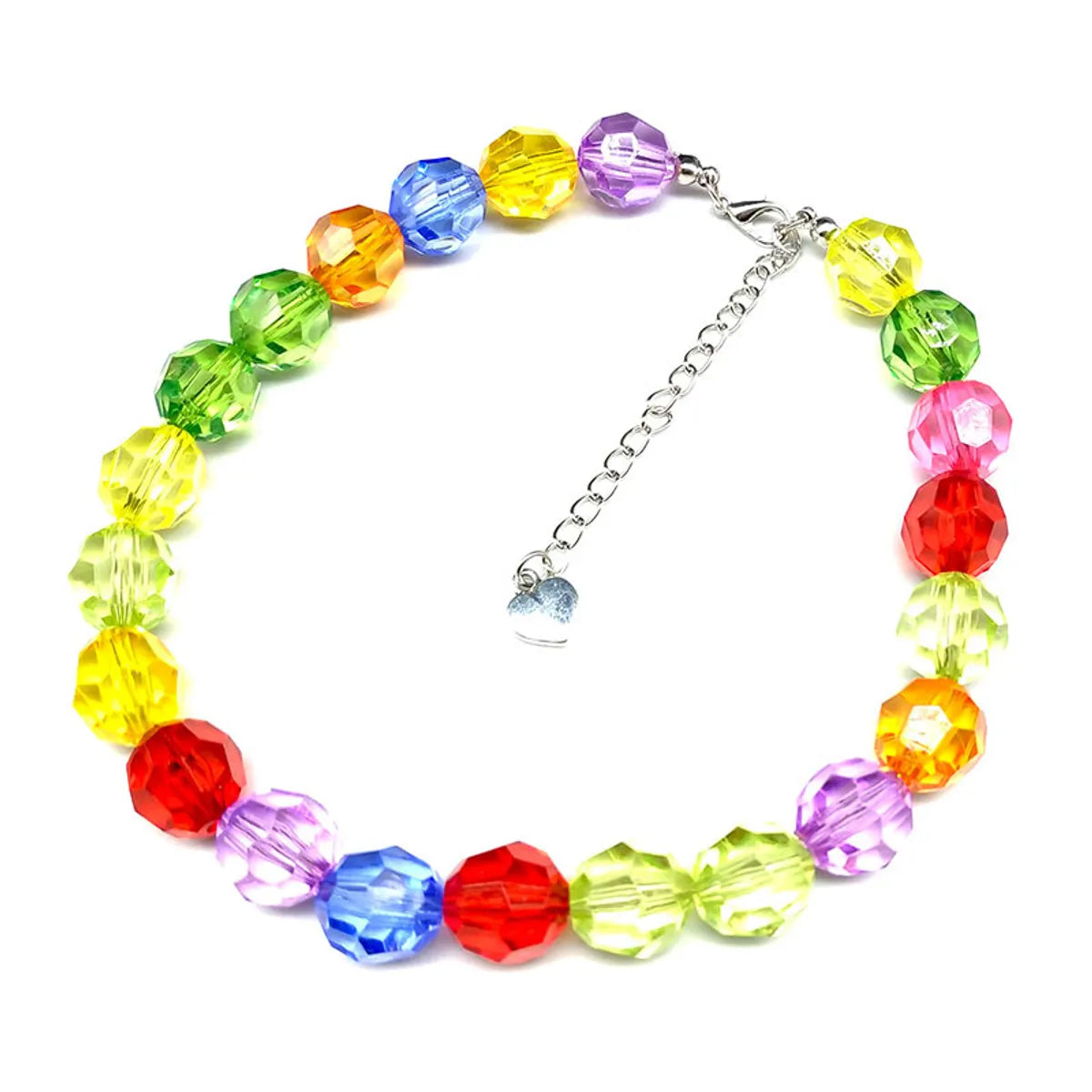 Simple Style Ball Resin Beaded Women's Bracelets Necklace