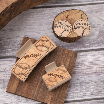 Simple Style Basketball Wood Women's Earrings