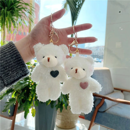 Simple Style Bear Pp Cotton Bag Pendant Keychain