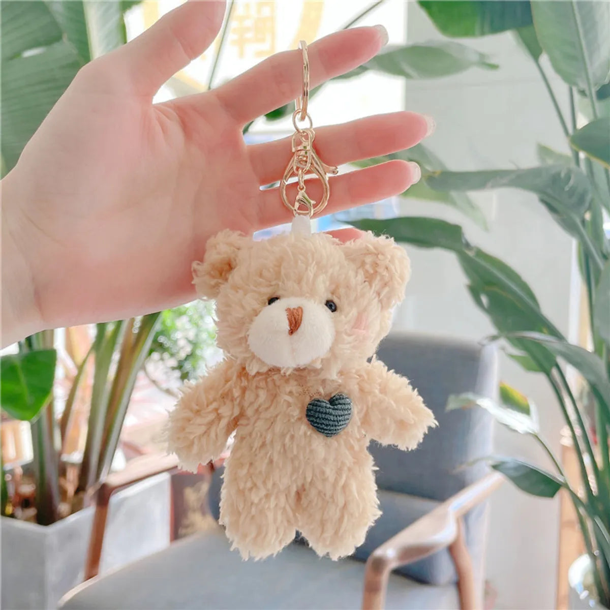 Simple Style Bear Pp Cotton Bag Pendant Keychain