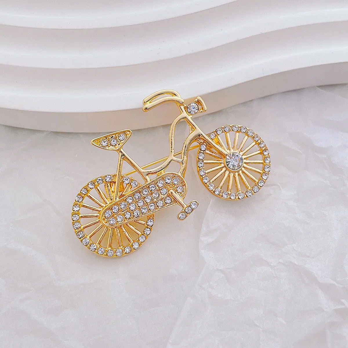 Simple Style Bicycle Alloy Plating Unisex Brooches