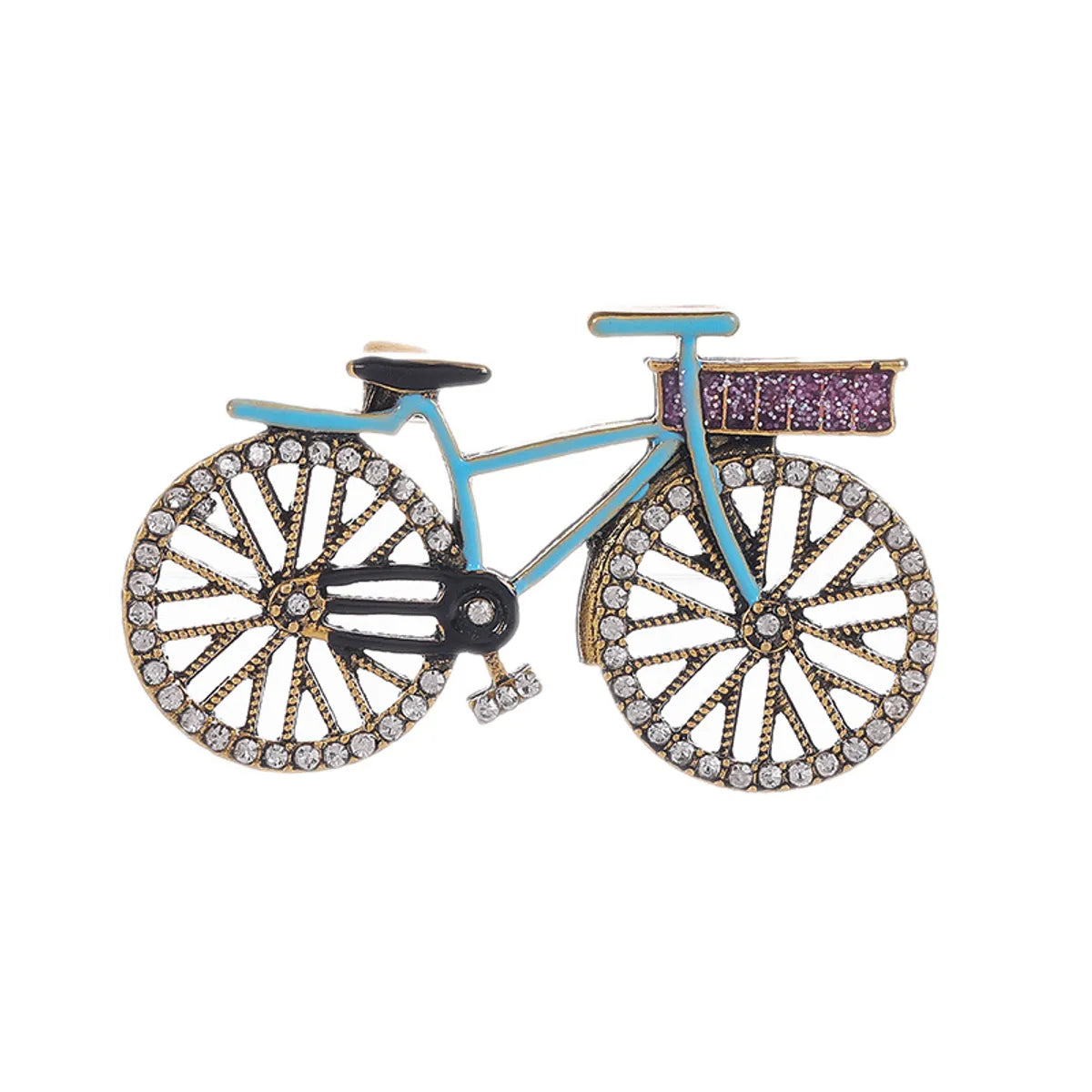 Simple Style Bicycle Alloy Plating Unisex Brooches