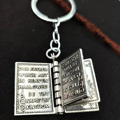 Simple Style Book Letter Alloy Plating Keychain