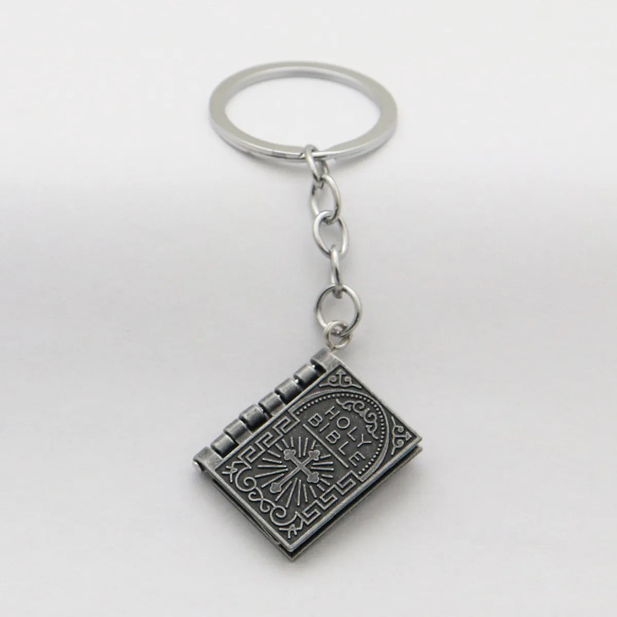 Simple Style Book Letter Alloy Plating Keychain