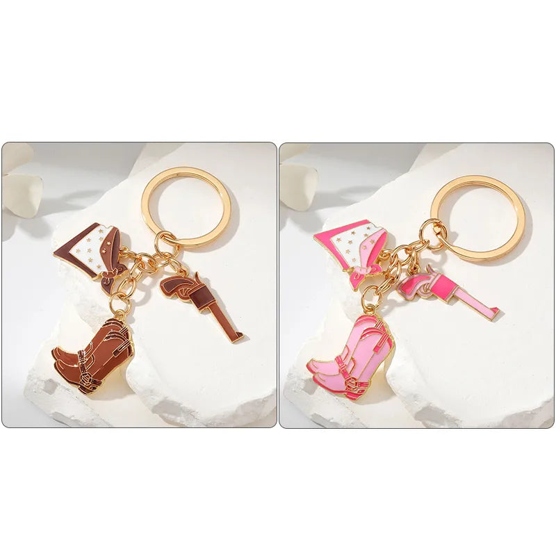 Simple Style Boots Alloy Keychain