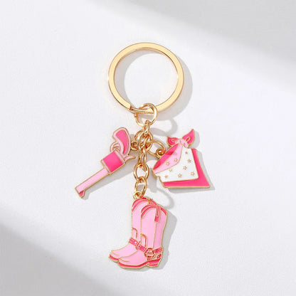 Simple Style Boots Alloy Keychain