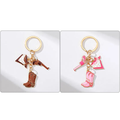 Simple Style Boots Alloy Keychain