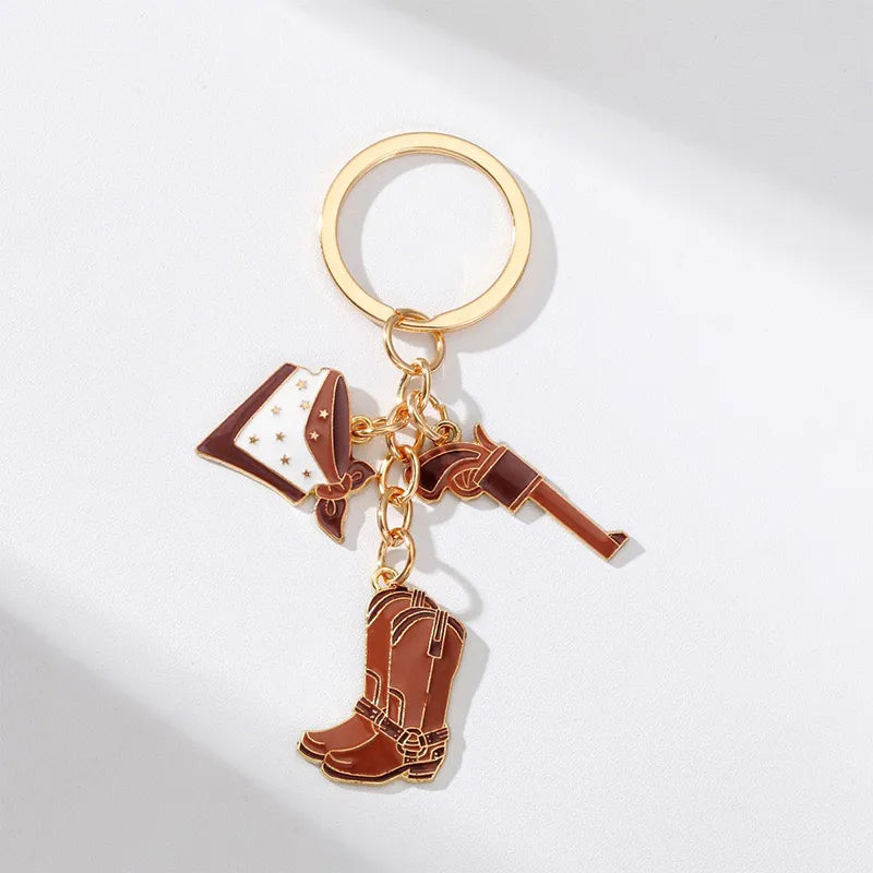 Simple Style Boots Alloy Keychain