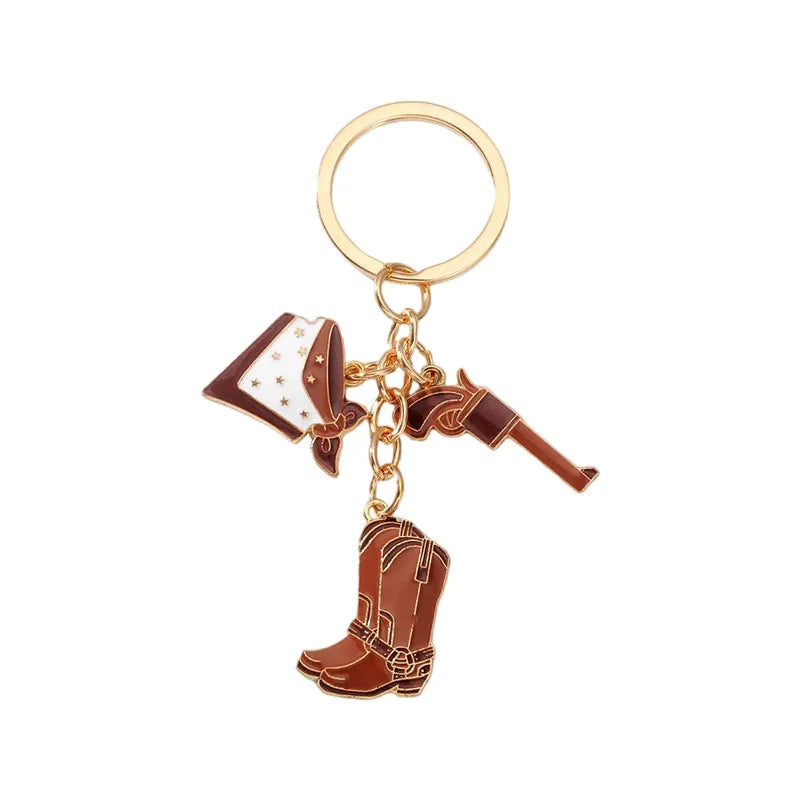 Simple Style Boots Alloy Keychain