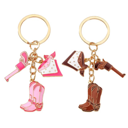 Simple Style Boots Alloy Keychain