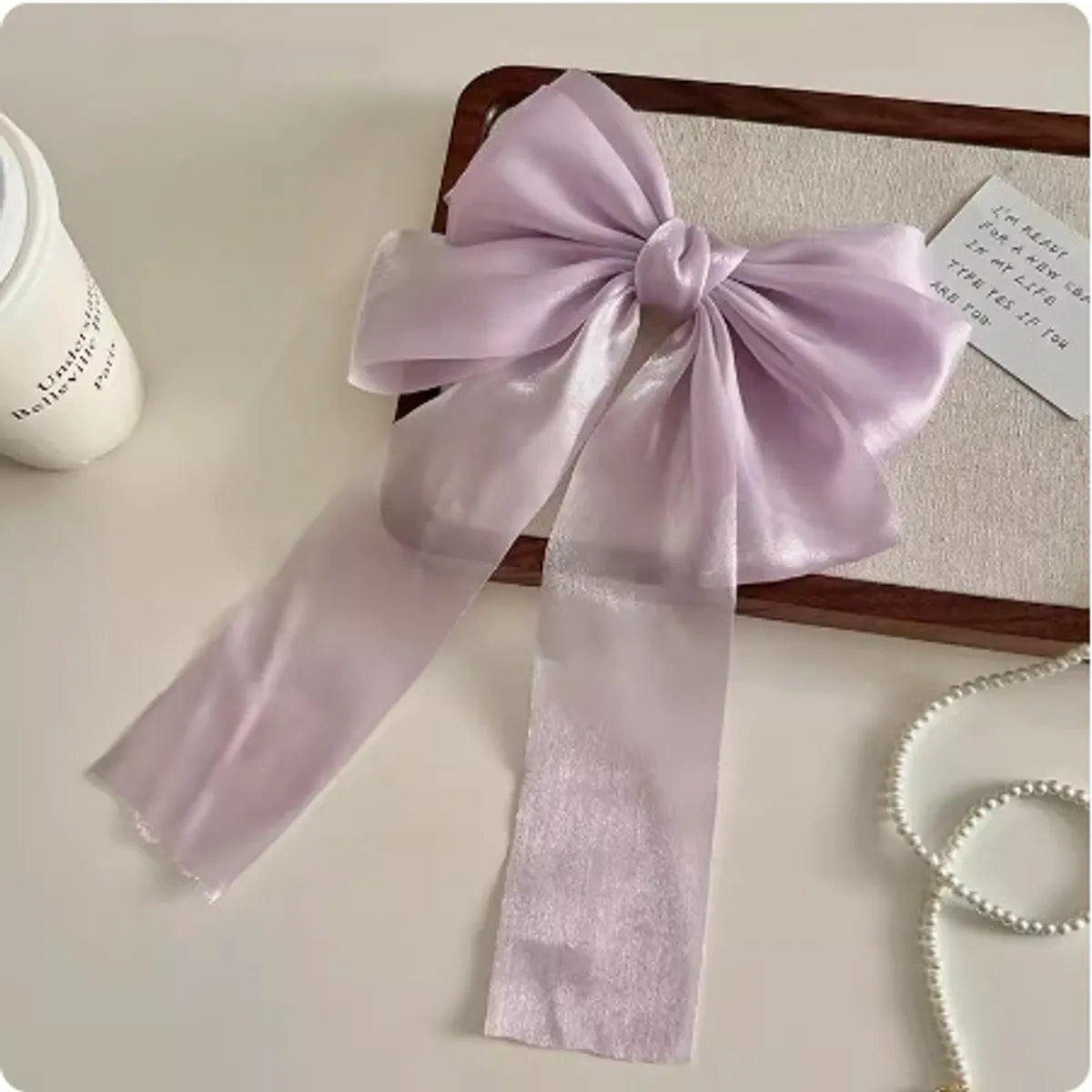 Women'S Simple Style Bow Knot Cloth Braid Hair Clip