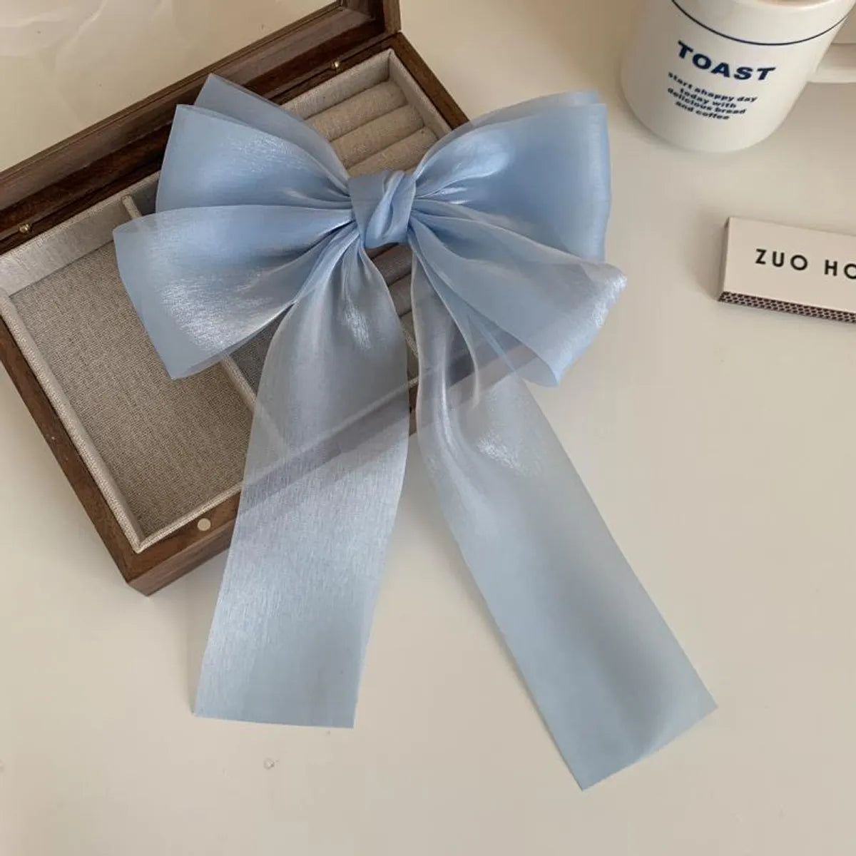 Women'S Simple Style Bow Knot Cloth Braid Hair Clip