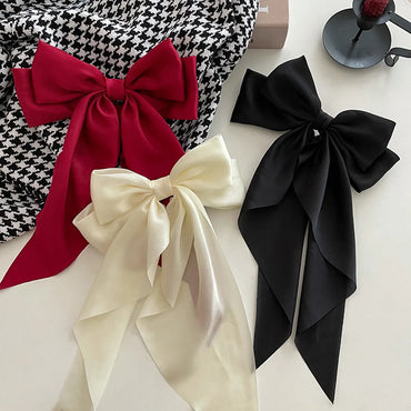 Simple Style Bow Knot Cloth Hair Claws 1 Piece