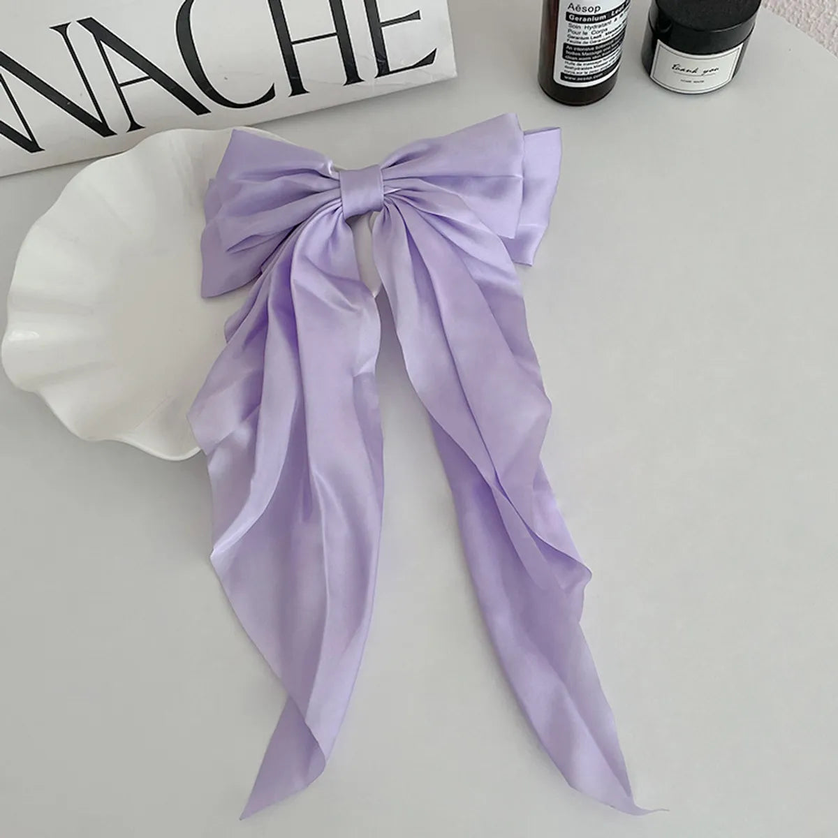 Simple Style Bow Knot Cloth Hair Claws 1 Piece