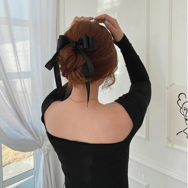 Simple Style Bow Knot Cloth Handmade Hair Clip