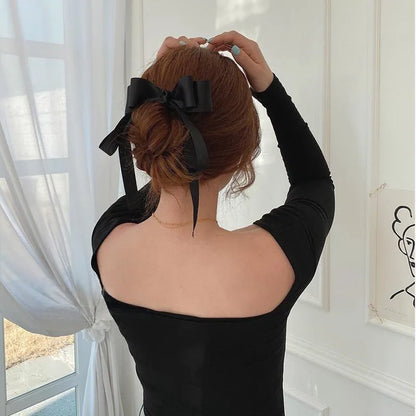 Simple Style Bow Knot Cloth Handmade Hair Clip